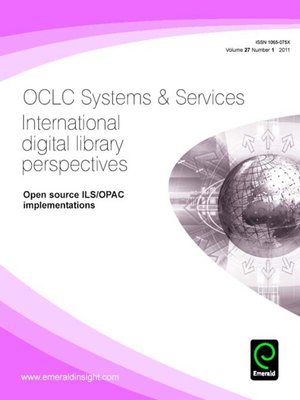 cover image of OCLC Systems & Services: International Digital Library Perspectives, Volume 27, Issue 1